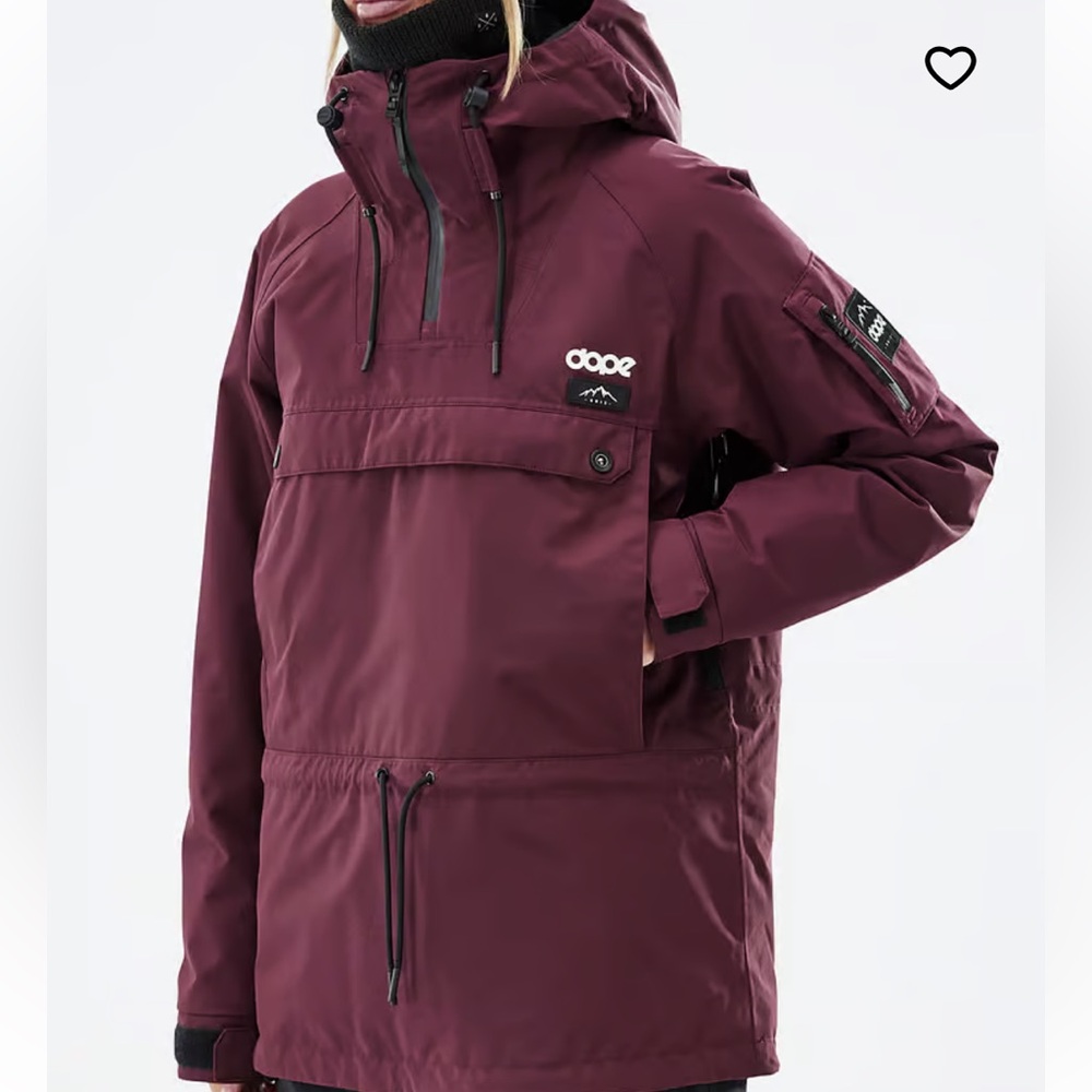 Dope ski pull over - maroon XL